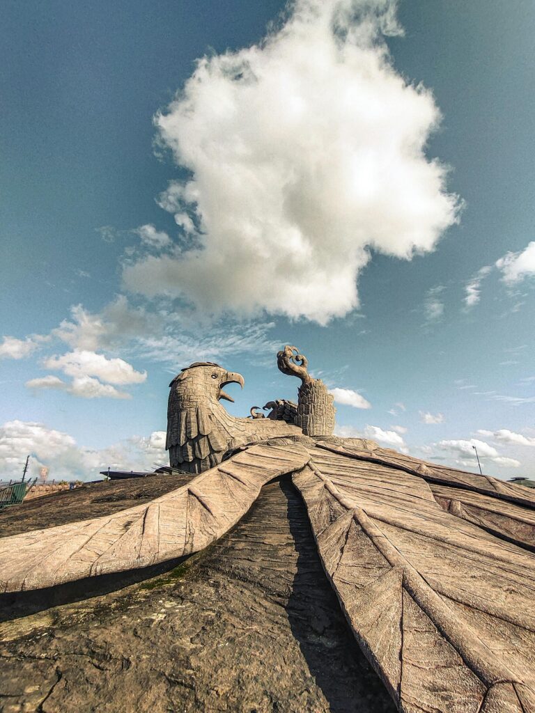 World's largest bird statue at Jatayu Earth Center Kerala